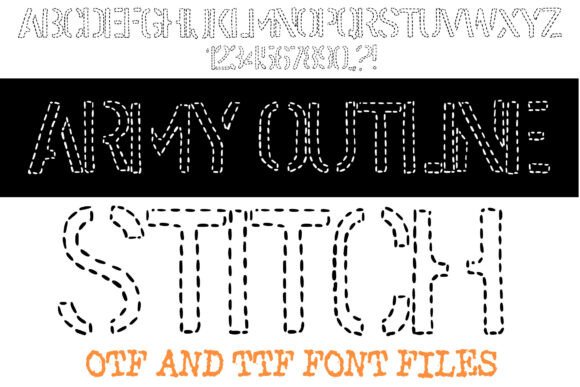 Army Outline Stitch Patch: A Rugged Elegance for Editorial Design