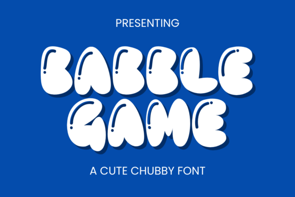 Babble Game: A Chunky Display Font for Playful Web Design