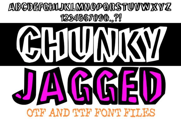Chunky Jagged: A Font That Speaks Volume