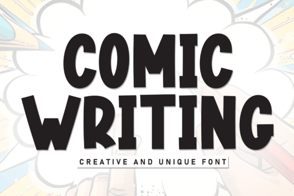 Comic Writing: A Handwritten Font for Creative Crafters