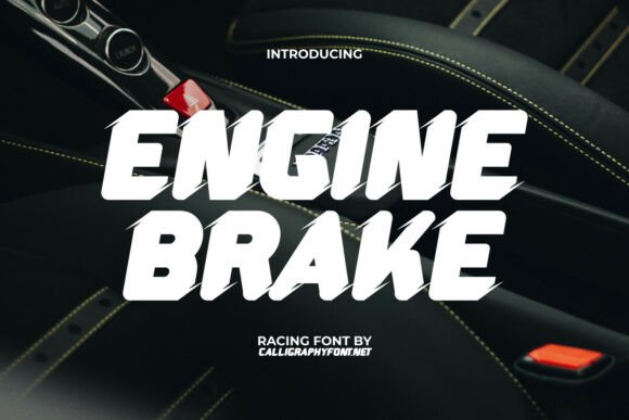 Engine Brake Font for Handmade Creators