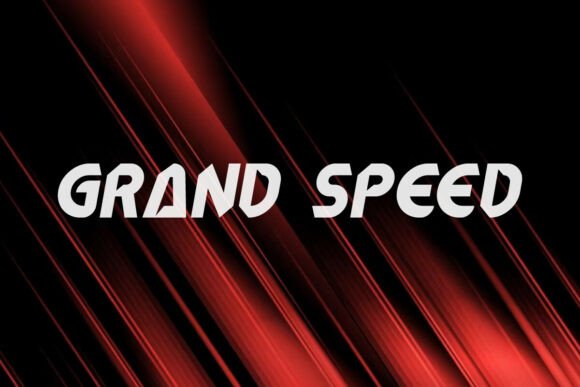 Grand Speed: A Racing-Themed Display Font for Web Design