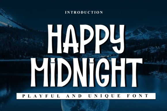 Happy Midnight: A Handwritten Display Font for Handmade Brands