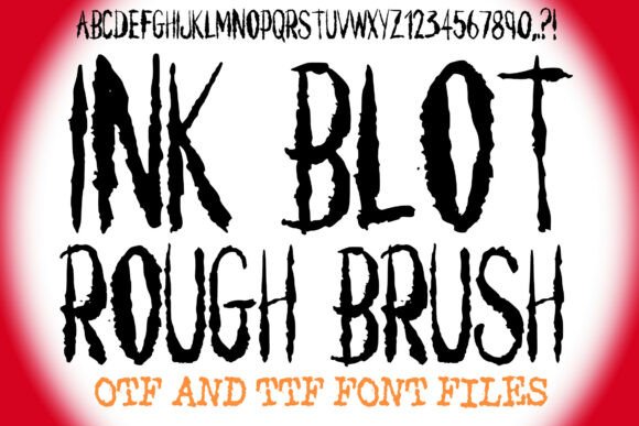 Ink Blot Rough Brush Font Review for Campaign Design
