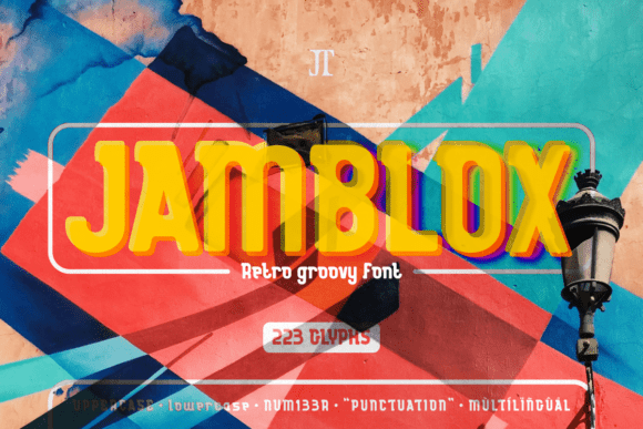 Jamblox Font: A Bold Display Typeface for Small Business Branding