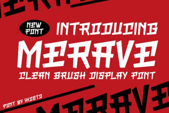 Merave – A Bold Brush Font for Branding