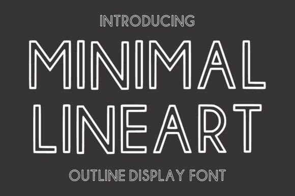 Minimal Line Art: A Font That Elevates Your Brand