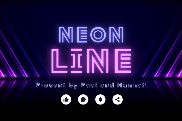 Neon Line: A Bold Font for Eye-Catching Branding