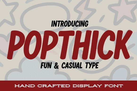 Popthick: A Bold Display Font for Real Branding Projects