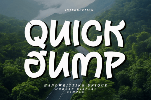 Quick Jump: A Handwritten Font That Elevates Web Design