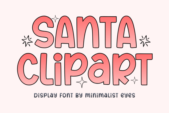Santa Clipart: A Festive Font for Editorial Design