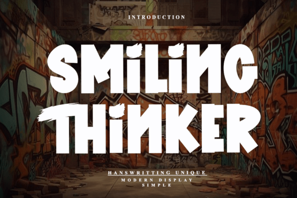 Smiling Thinker: A Bold Font for Handmade Crafters