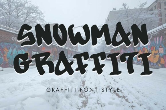Snowman Graffiti: A Font for Digital Design Magic