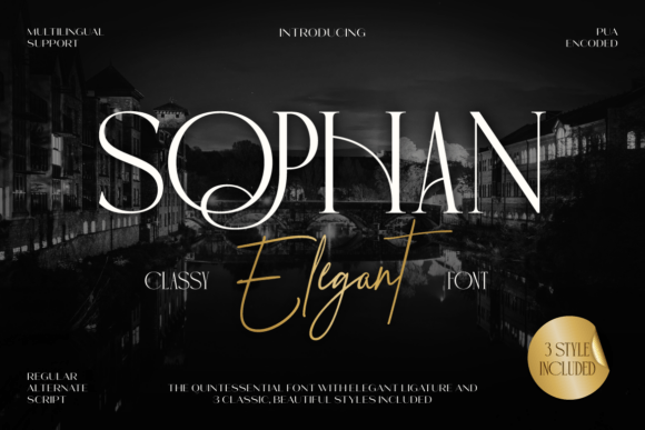 Sophan Elegant Font: A Refined Typeface for Small Business Branding