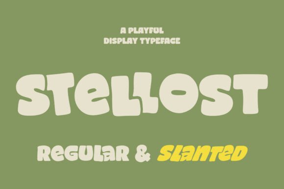 Stellost: A Playful Display Font for Editorial Design