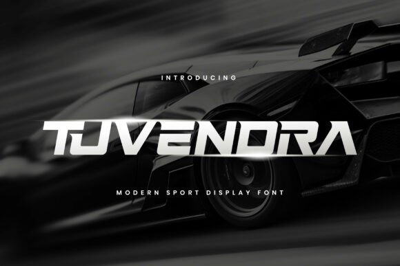 Tuvendra: A Bold Display Font for Crafters and Product Creators